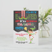 Invitation Élevons-nous l'invitation des elfes de la fête de  (Debout devant)