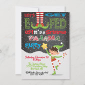 Invitation Élevons-nous l'invitation des elfes de la fête de  (Devant)