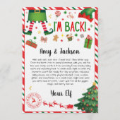 Invitation elf arrival letter - elf welcome letter (Devant)