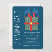 Invitation Elfe De Noël Moderne En Fête De Vacances Actuelle (Devant)