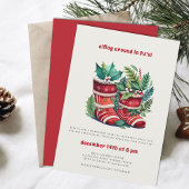 Invitation Elfing PJ's Friendsmas Funny Christmas Party