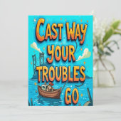 Invitation Éliminez vos problèmes (Debout devant)