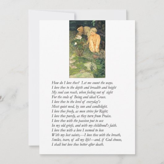 Invitation Elizabeth Barrett Browning - 43 (Devant)
