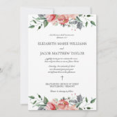 Invitation Elizabeth Deux Deviendront Une Seule Chose Mariage (Devant)