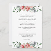 Invitation Elizabeth Invitacion de Boda Catolica Mariage (Devant)