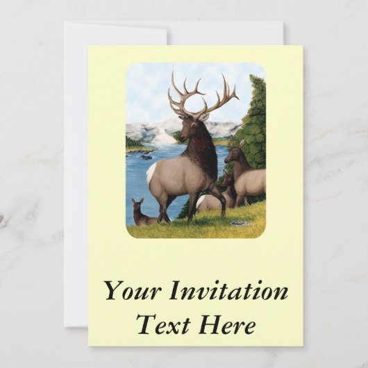 Invitation Elk Wapiti (Devant)