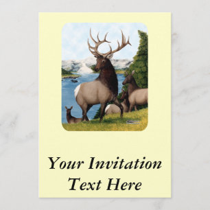 Invitation Elk Wapiti