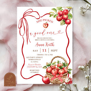 Invitation Elle a choisi une bonne douche de mariée à thème p