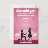 Invitation Elle a dit oui ! (Devant)