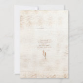 Invitation Elle A Dit Oui Fête des mariées De Verdure Rustiqu (Dos)