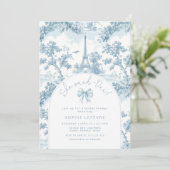 Invitation Elle a dit Oui Français romantique douche de nage (Debout devant)