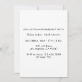 Invitation Elle A Dit Oui Je Photo Arche Partie Engagement Mo (Dos)