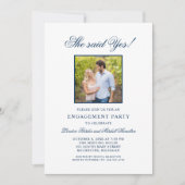 Invitation Elle A Dit Oui Mariage de la Marine (Devant)