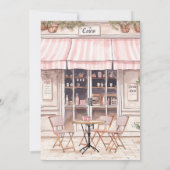 Invitation Elle A Dit Oui Oui Paris Café Fête des mariées (Dos)