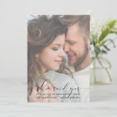 Invitation Elle A Dit Oui Photo Moderne (Debout devant)