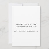 Invitation Elle A Dit Oui Photo Moderne (Dos)