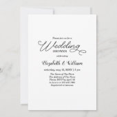 Invitation Elle A Dit Oui Wedding shower Photo Couple Engagé (Dos)