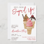 Invitation Elle a été écoper ! Shower de mariage de glace (Devant)