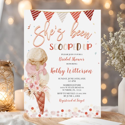 Invitation Elle a été emportée dans la Fête des mariées de gl