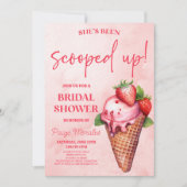 Invitation Elle a été emportée ! Fête des mariées de crème gl (Devant)