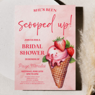 Invitation Elle a été emportée ! Fête des mariées de crème gl