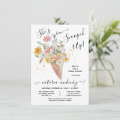 Invitation Elle a été emportée par la Fête des mariées Bouque (Debout devant)