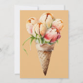 Invitation Elle a été piégée dans la Fête des mariées florale (Dos)