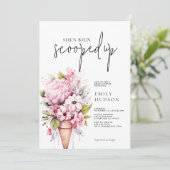 Invitation Elle a été rachetée à l'invitation de la douche nu (Debout devant)