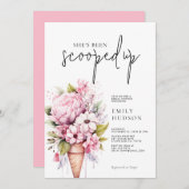 Invitation Elle a été rachetée à l'invitation de la douche nu (Devant / Derrière)