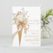 Invitation Elle a été ramassée dans la Fête des mariées de gl (Debout devant)