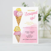 Invitation Elle a été ramassée dans la Fête des mariées de gl (Debout devant)