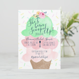 Invitation Elle a été ramassée dans la Fête des mariées de gl