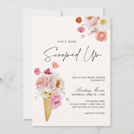 Invitation Elle a été ramassée dans la Fête des mariées de gl (Devant)