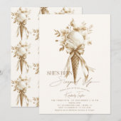 Invitation Elle a été ramassée dans la Fête des mariées de sa (Devant / Derrière)