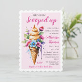 Invitation Elle a été ramassée Fête de mariage avec glace (Debout devant)