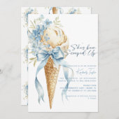 Invitation Elle a été ramassée Fête de mariage avec glace (Devant / Derrière)