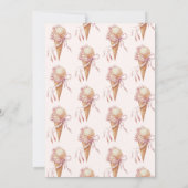 Invitation Elle a été récupérée Fête des mariées rose crème g (Dos)