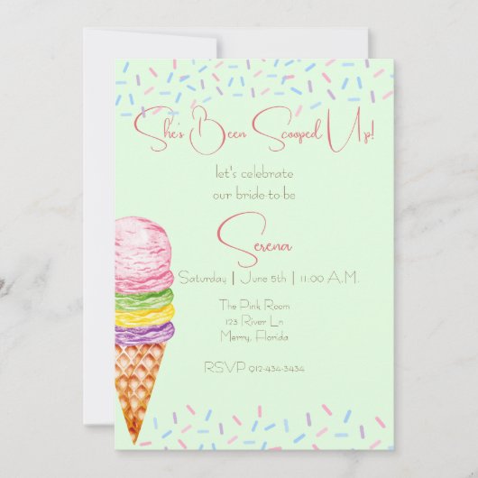 Invitation Elle a pris Fête des mariées (Devant)