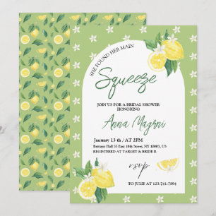 Invitation Elle a trouvé la décoration florale pour la fête p