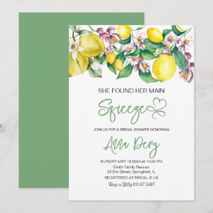 Invitation Elle a trouvé la décoration florale pour la fête p