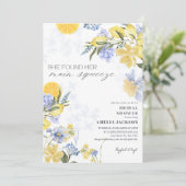 Invitation Elle a Trouvé Sa Douceur de Citron Mariage Shower (Debout devant)