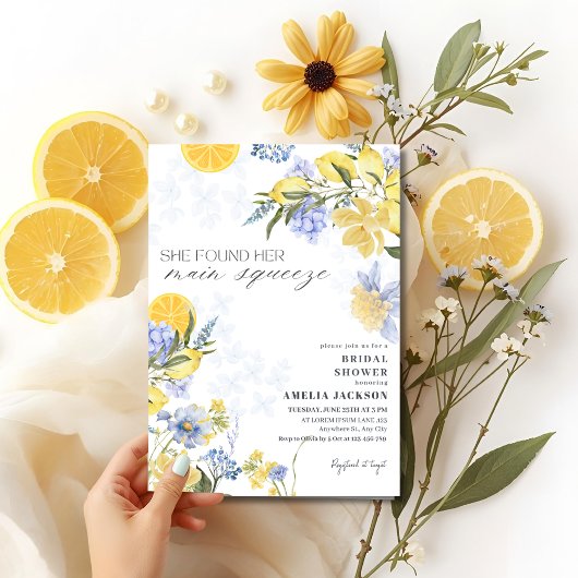 Invitation Elle a Trouvé Sa Douceur de Citron Mariage Shower