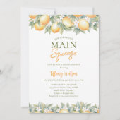 Invitation Elle a trouvé sa douche de mariage au citron Main  (Devant)