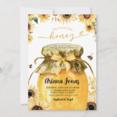 Invitation Elle a trouvé sa douche de mariée au miel (Devant)