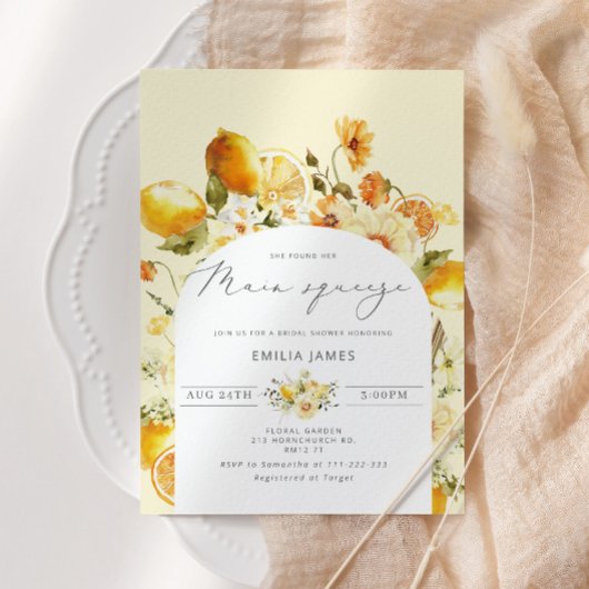 Invitation Elle a trouvé sa douche de nuptiale