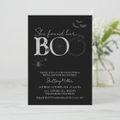 Invitation Elle A Trouvé Sa Fête des mariées Boo Halloween (Debout devant)