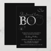 Invitation Elle A Trouvé Sa Fête des mariées Boo Halloween (Devant / Derrière)