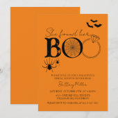 Invitation Elle A Trouvé Sa Fête des mariées Boo Halloween (Devant / Derrière)