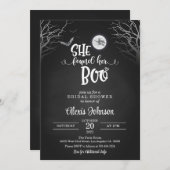 Invitation Elle A Trouvé Sa Fête des mariées De Boo (Devant / Derrière)
