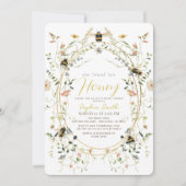 Invitation Elle a trouvé sa Fête des mariées de Fleur sauvage (Devant)